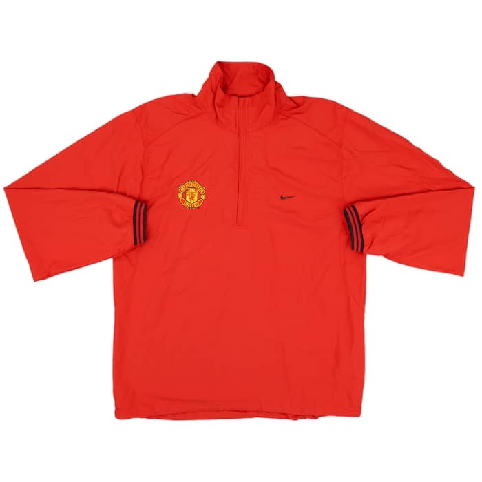 2006-07 Manchester United Nike Golf 1/4 Zip Training Top - 8/10 - (S)