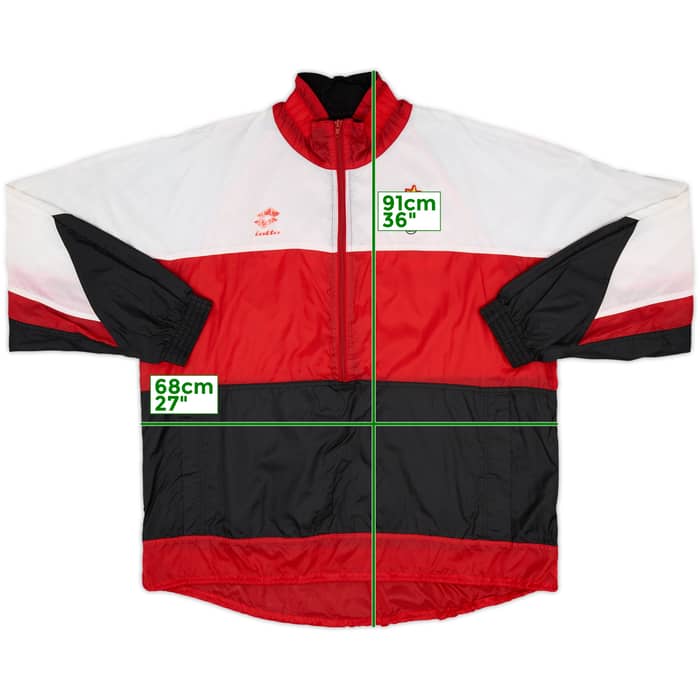 1993-94 AC Milan Lotto Track Jacket - 5/10 - (XXL)