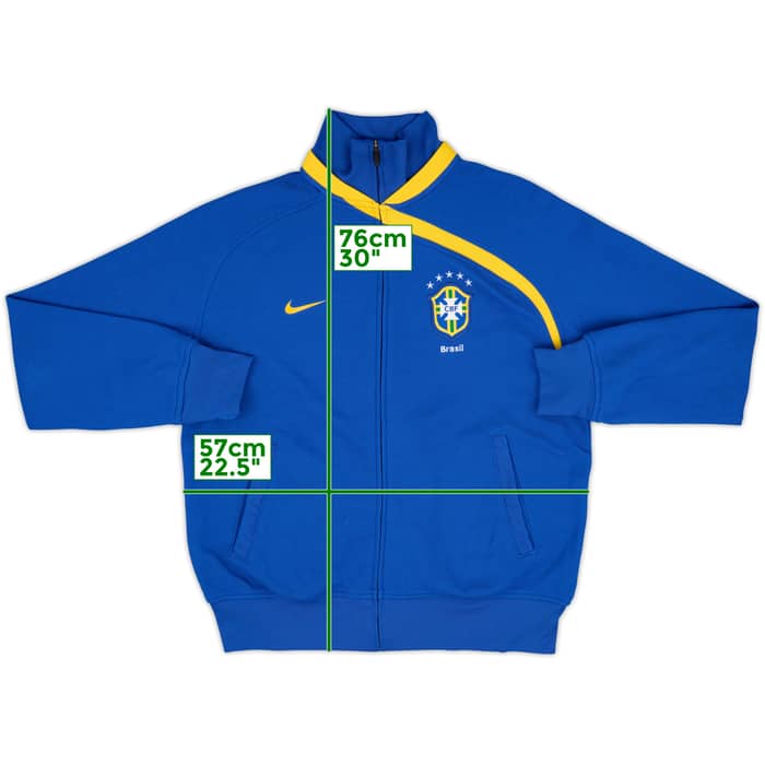 2008-09 Brazil Nike Track Jacket - 8/10 - (L)
