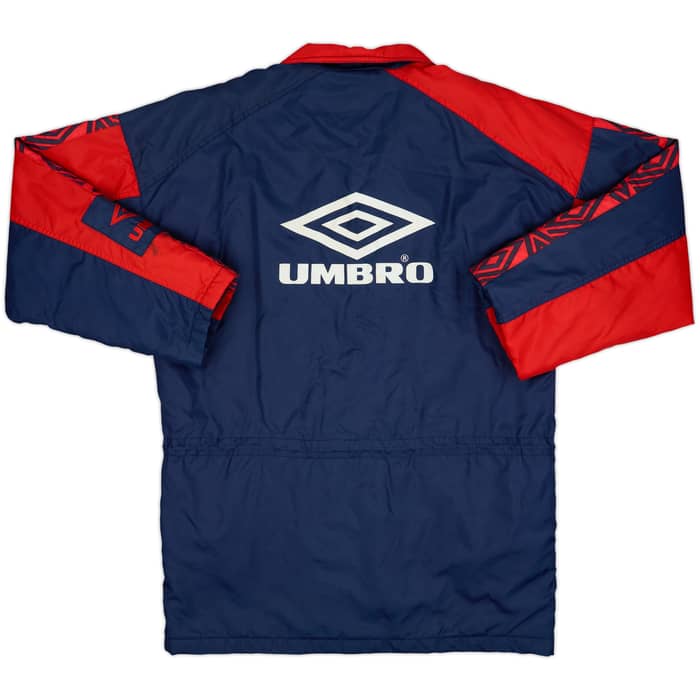 1993-95 England Umbro Padded Bench Coat - 8/10 - (M)