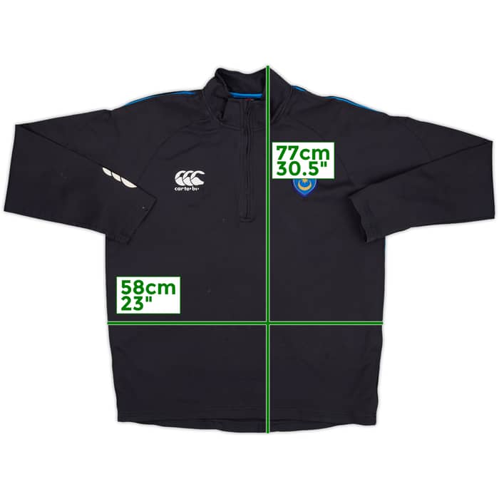 2007-09 Portsmouth Canterbury 1/4 Zip Sweat Top - 4/10 - (L)
