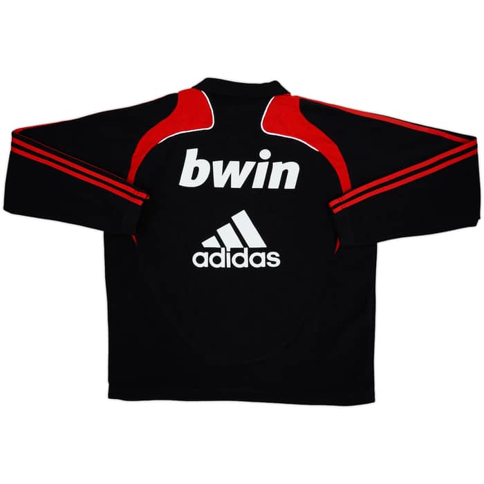2008-09 AC Milan adidas Staff Issue 1/4 Zip Fleece Top MT - 8/10 - (L)
