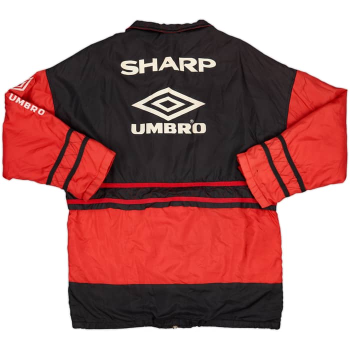 1996-97 Manchester United Umbro Padded Bench Coat - 8/10 - (L)