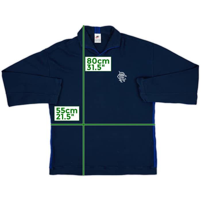 1998-99 Rangers Nike Training Top - 8/10 - (L)