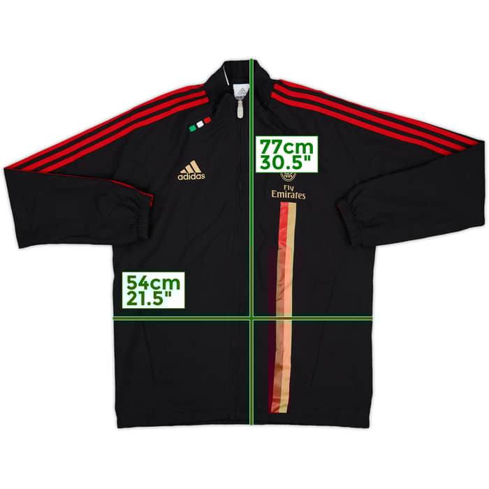 2011-12 AC Milan adidas Track Jacket - 8/10 - (XL.Boys)