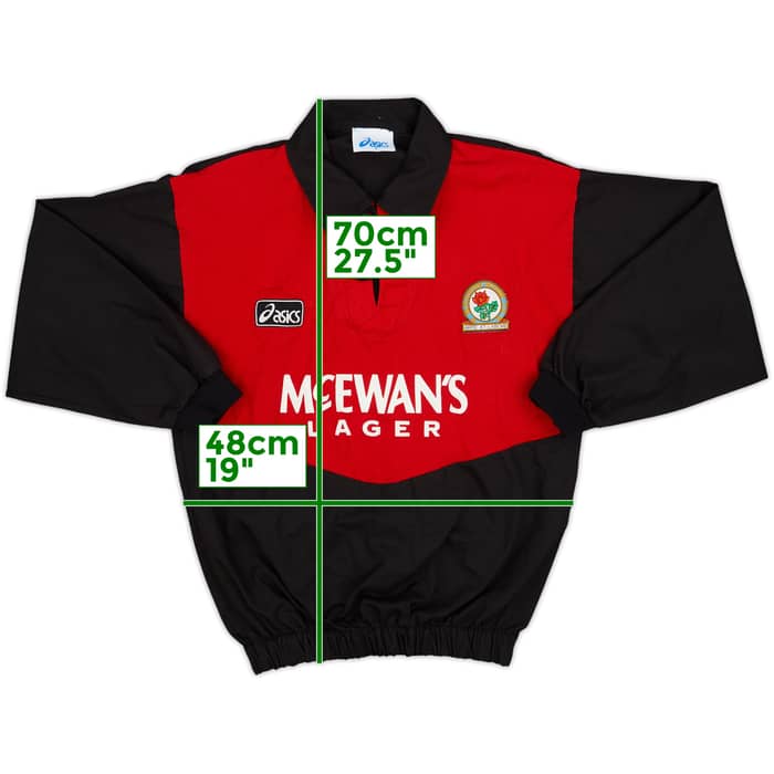 1993-94 Blackburn Asics Drill Top - 8/10 - (S)