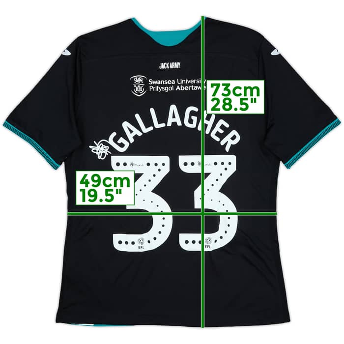 2019-20 Swansea Away Shirt Gallagher #33 - 8/10 - (L)