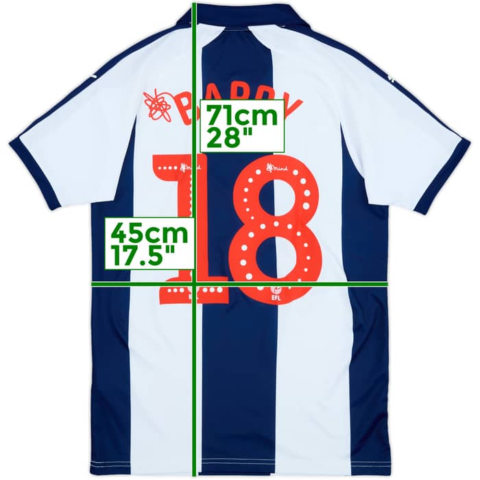 2018-19 West Brom Home Shirt Barry #18 - 10/10 - (S)