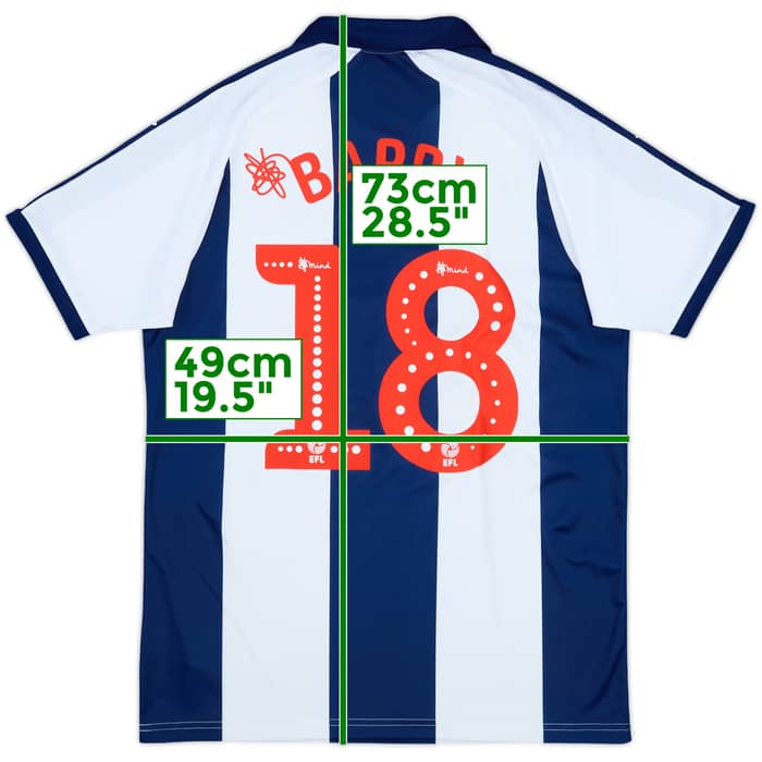 2018-19 West Brom Home Shirt Barry #18 - 9/10 - (M)