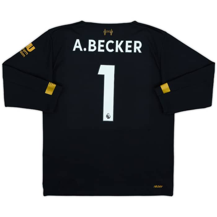 2019-20 Liverpool GK Shirt A.Becker #1 - 8/10 - (6-7 Years)
