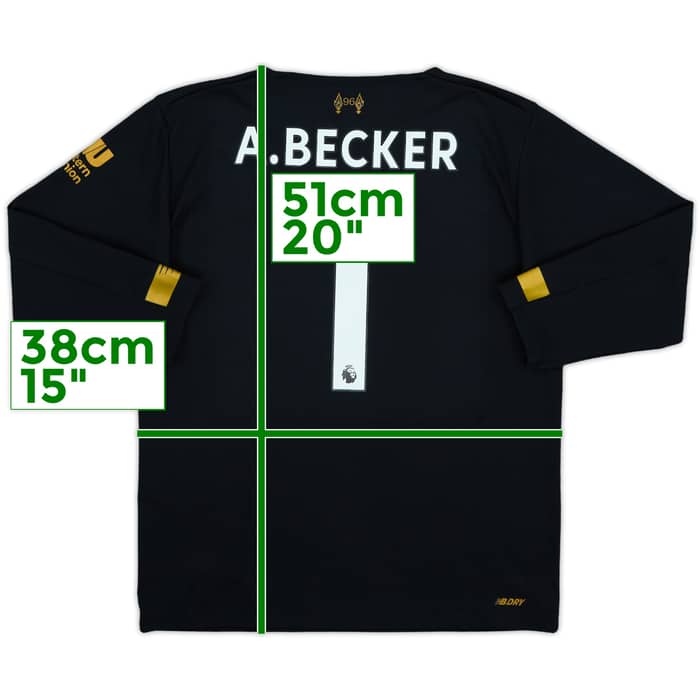 2019-20 Liverpool GK Shirt A.Becker #1 - 8/10 - (6-7 Years)