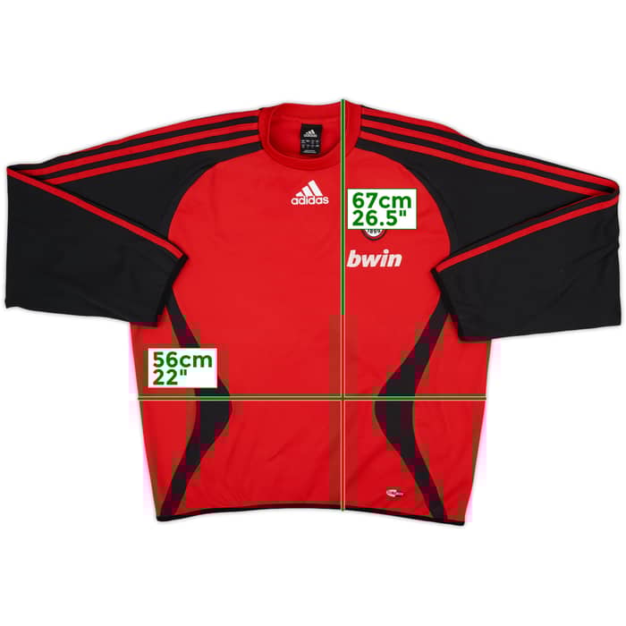 2006-07 AC Milan adidas Sweat Top - 6/10 - (M)