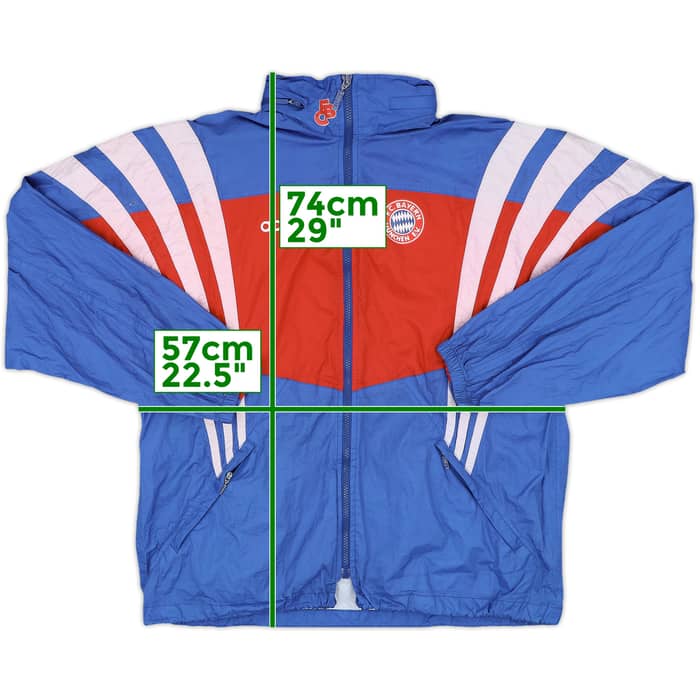 1995-96 Bayern Munich adidas Hooded Rain Jacket - 7/10 - (M)