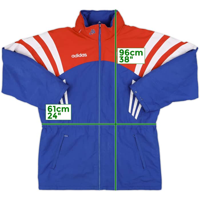 1995-96 Bayern Munich adidas Padded Bench Coat - 8/10 - (L)