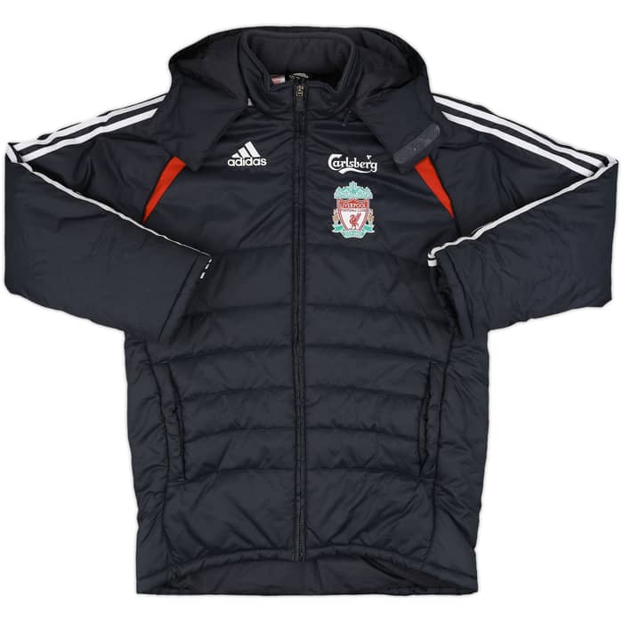 2006-07 Liverpool adidas Padded Bench Coat - 8/10 - (L.Boys)