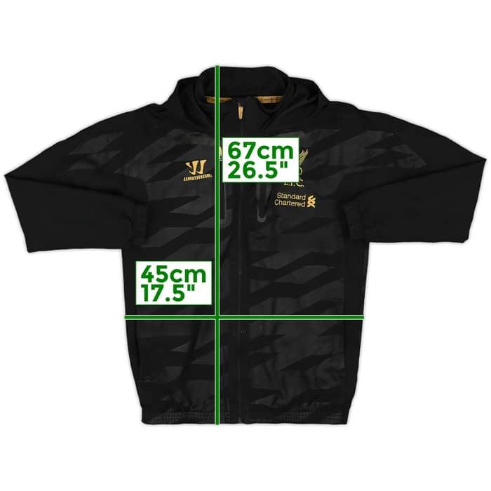 2013-14 Liverpool Warrior Hooded Track Jacket - 7/10 - (M.Boys)