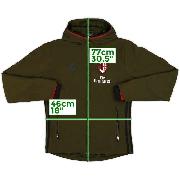 2016-17 AC Milan adidas Track Jacket - 7/10 - (XS)