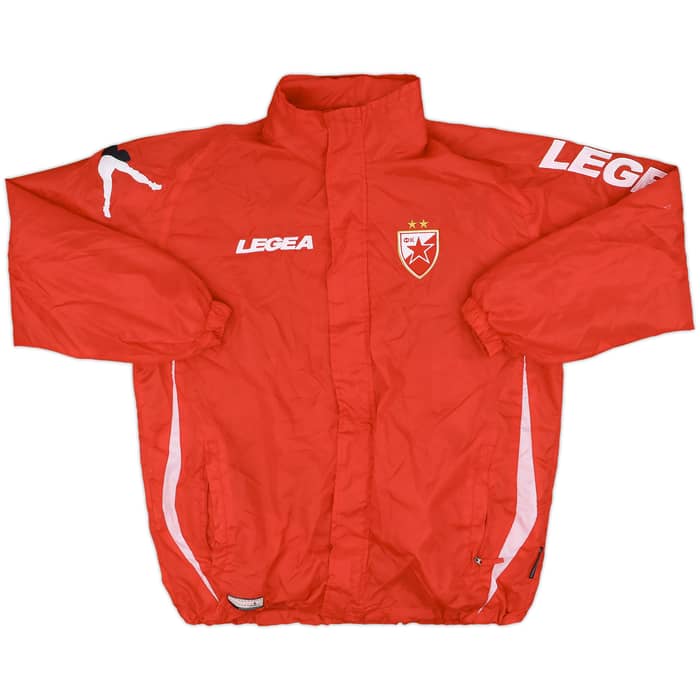 2012-13 Red Star Belgrade Legea Hooded Rain Jacket - 9/10 - (XL)