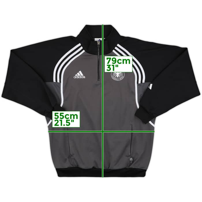2000-02 Germany adidas 1/4 Zip Track Top - 8/10 - (M)