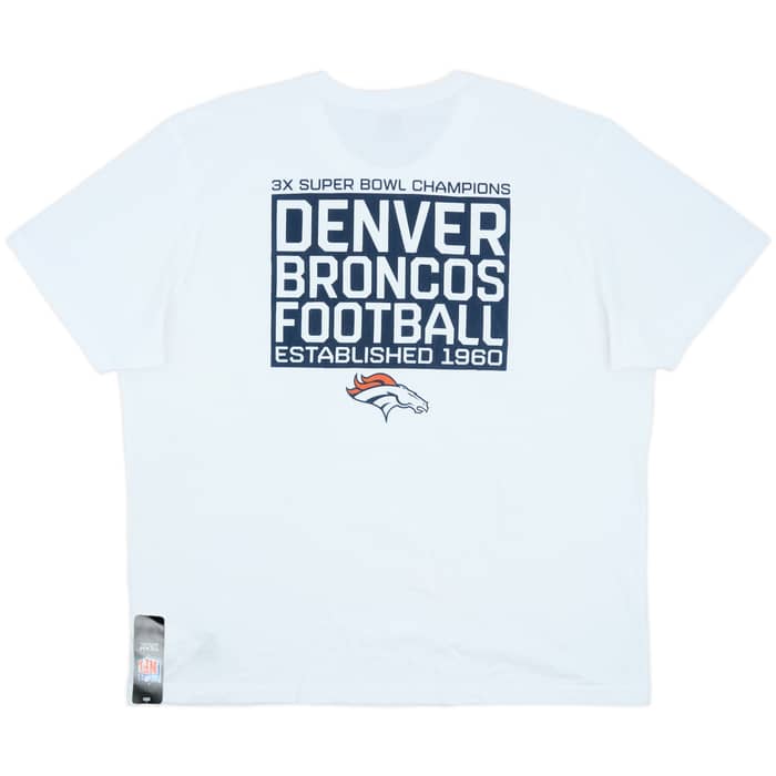 2023 Denver Broncos 3-Time Super Bowl Champions NFL Tee (3XL)