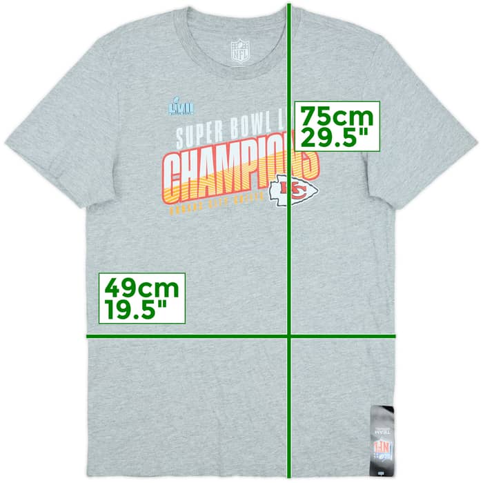 2023 Kansas City Chiefs Super Bowl LVII Champions NFL Tee (M)