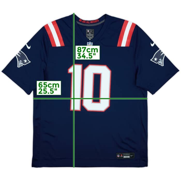 2021-23 New England Patriots Jones #10 Nike Game Home Jersey (XL)
