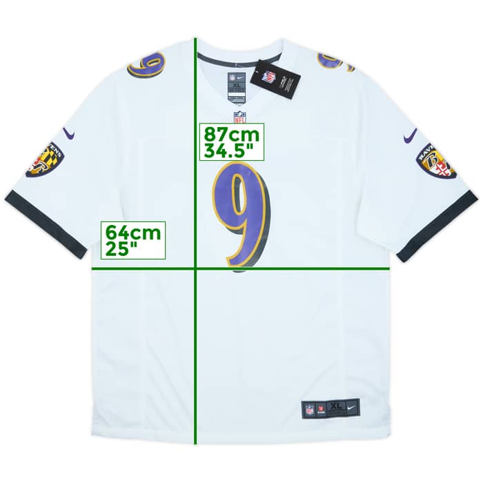 2012-23 Baltimore Ravens Tucker #9 Nike Game Away Jersey (XL)