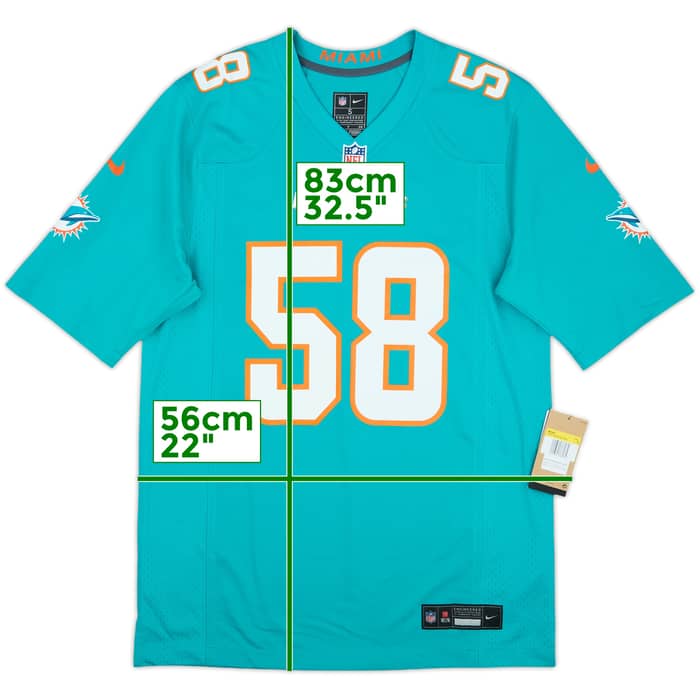 2024 Miami Dolphins Barrett #58 Nike Game Home Jersey (S)