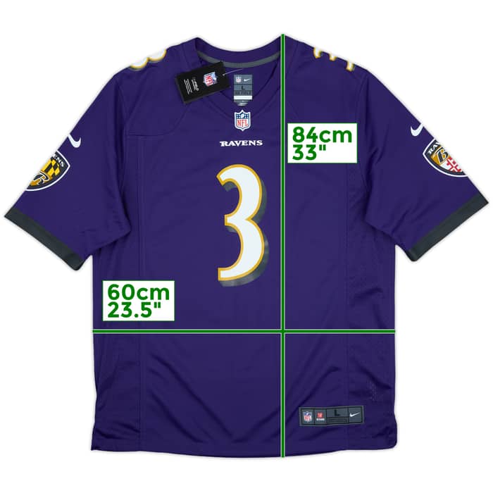 2023 Baltimore Ravens Beckham Jr #3 Nike Game Home Jersey (L)