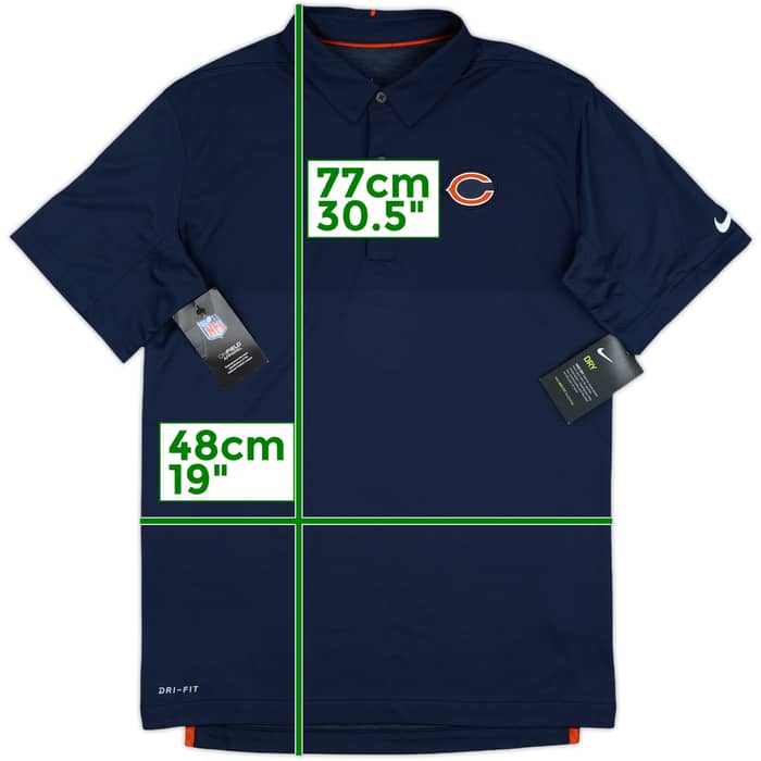 2017 Chicago Bears Nike Sideline Coaches Polo Shirt (S)