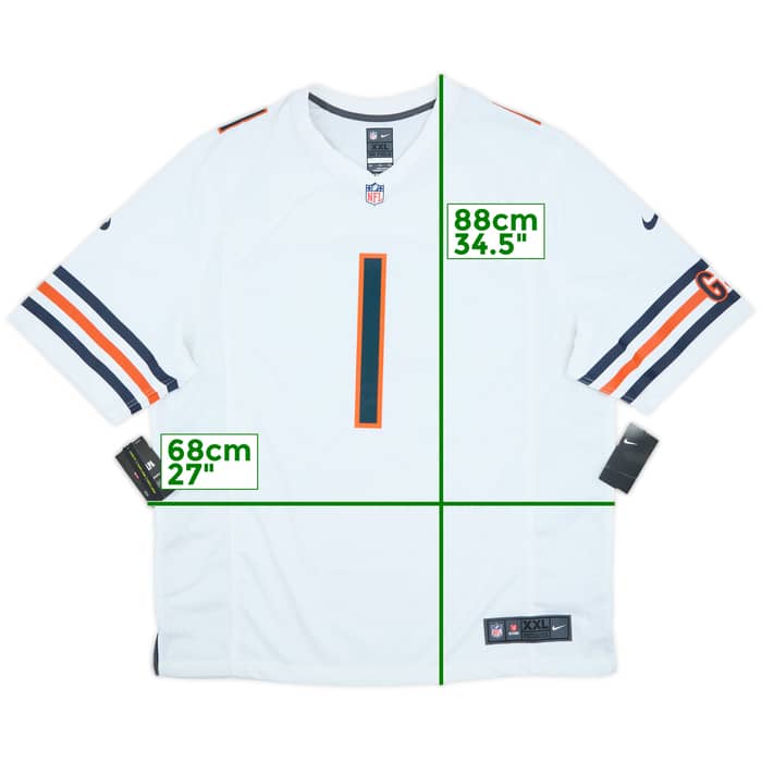 2021-24 Chicago Bears Fields #1 Nike Game Away Jersey (XXL)