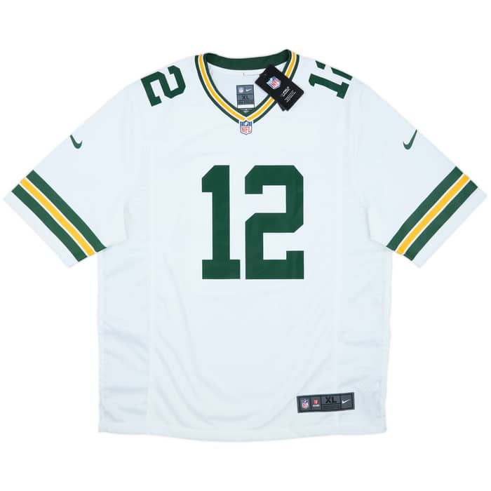 2012-22 Green Bay Packers Rodgers #12 Nike Game Away Jersey (XL)