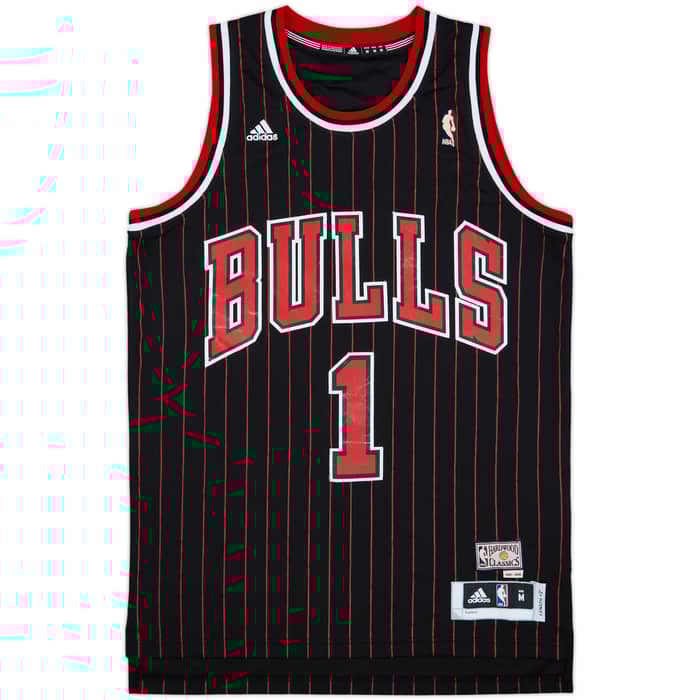 1995-96 Chicago Bulls Rose #1 adidas Hardwood Classics Swingman Alternate Jersey - 8/10 - (M)