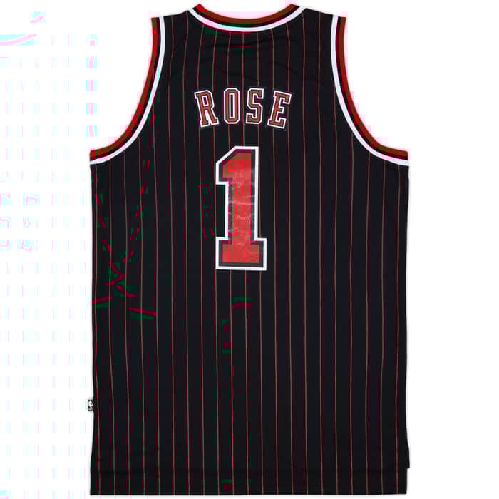 1995-96 Chicago Bulls Rose #1 adidas Hardwood Classics Swingman Alternate Jersey - 8/10 - (M)