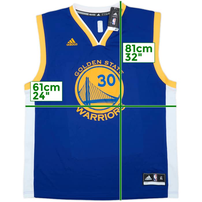2014-17 Golden State Warriors Curry #30 adidas Away Jersey (XL)