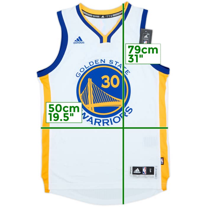 2014-17 Golden State Warriors Curry #30 adidas Swingman Home Jersey (S)