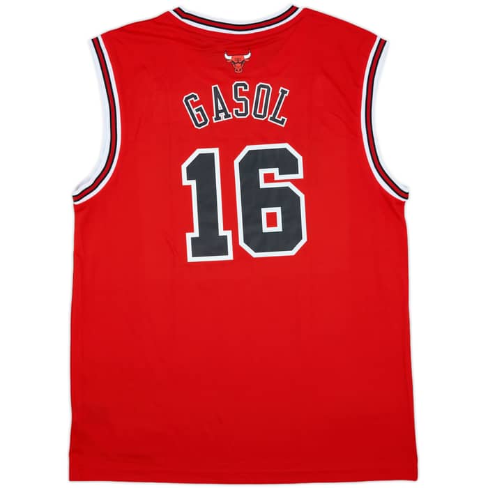 2014 Chicago Bulls Gasol #16 adidas Away Jersey (L)