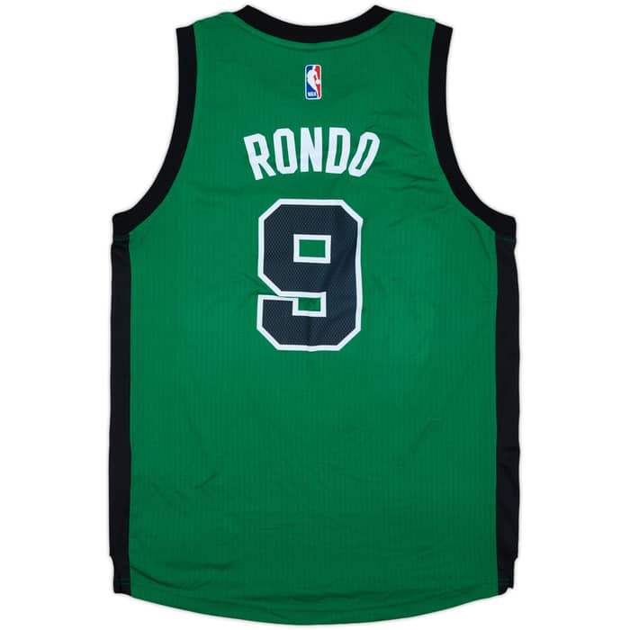 2014 Boston Celtics Rondo #9 adidas Swingman Alternate Jersey (M)