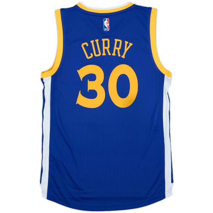 2014-17 Golden State Warriors Curry #30 adidas Swingman Away Jersey (S)