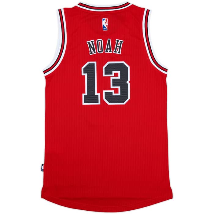2014-16 Chicago Bulls Noah #13 adidas Swingman Away Jersey (XS)