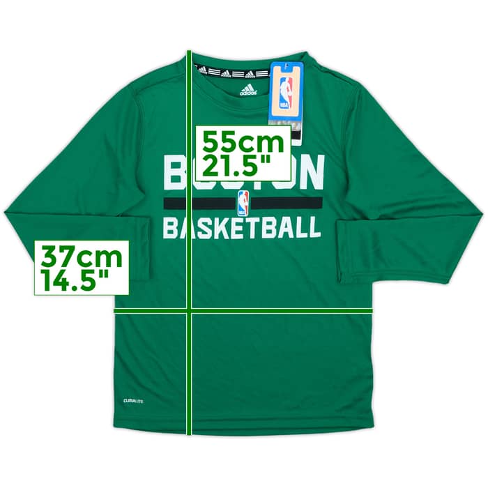 2013-14 Boston Celtics adidas L/S Training Tee (S.Boys)