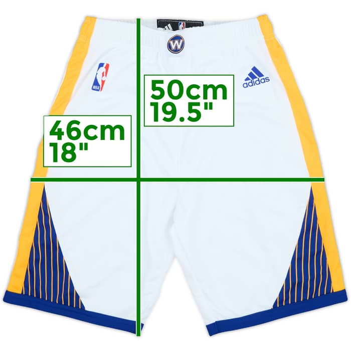 2014-17 Golden State Warriors adidas Swingman Home Shorts - 10/10 - (M.Boys)