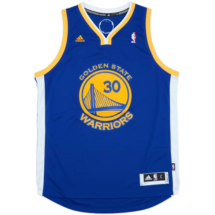 2010-14 Golden State Warriors Curry #30 adidas Swingman Away Jersey - 7/10 - (L)