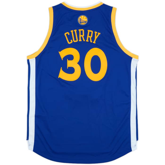 2010-14 Golden State Warriors Curry #30 adidas Swingman Away Jersey - 7/10 - (L)