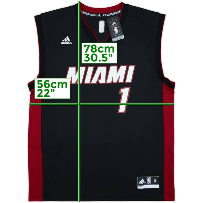 2014-17 Miami Heat Bosh #1 adidas Away Jersey (M)