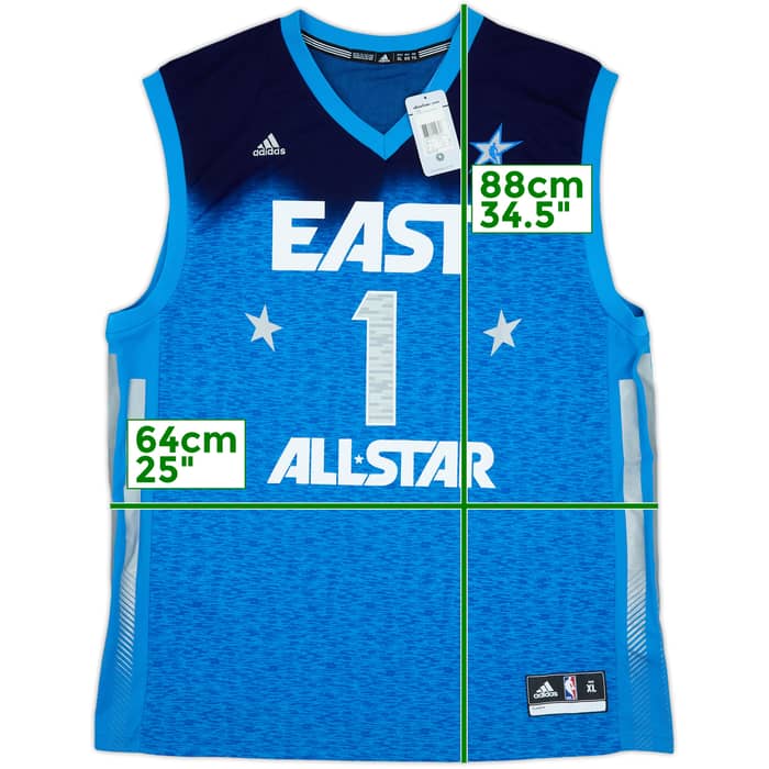 2012 NBA All-Star Team East Rose #1 adidas Jersey (XL)
