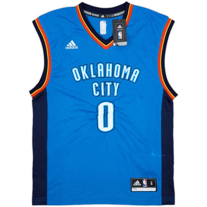 2014-17 Oklahome City Thunder Westbrook #0 adidas Away Jersey (S)