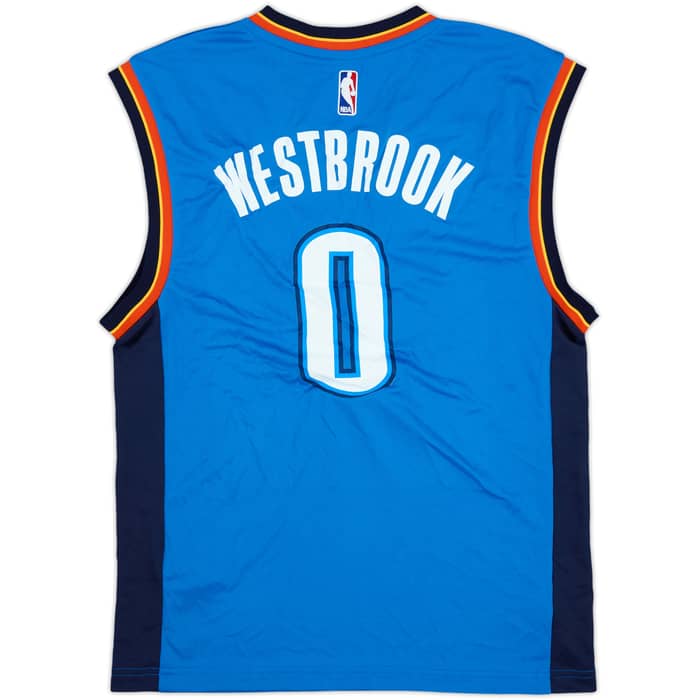 2014-17 Oklahome City Thunder Westbrook #0 adidas Away Jersey (S)
