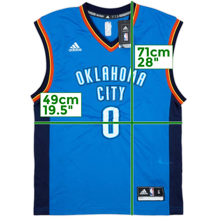 2014-17 Oklahome City Thunder Westbrook #0 adidas Away Jersey (S)