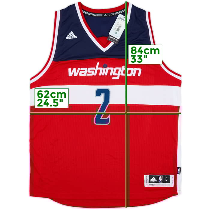 2014-17 Washington Wizards Wall #2 adidas Swingman Away Jersey (L)
